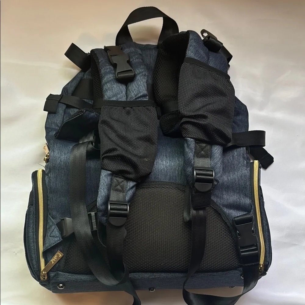 Lublu Denim Diaper Bag Blue EUC